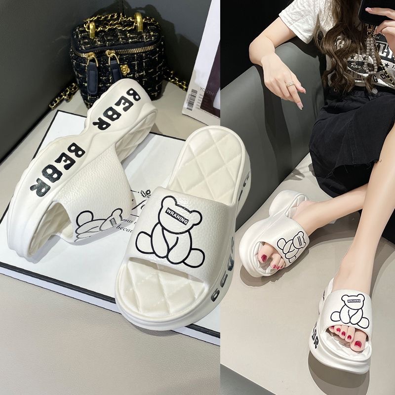 รองเท้าแตะ ส้นหนา กันลื่น เหมาะกับใส่เล่นกีฬากลางแจ้ง สําหรับผู้หญิง sl1706 2023