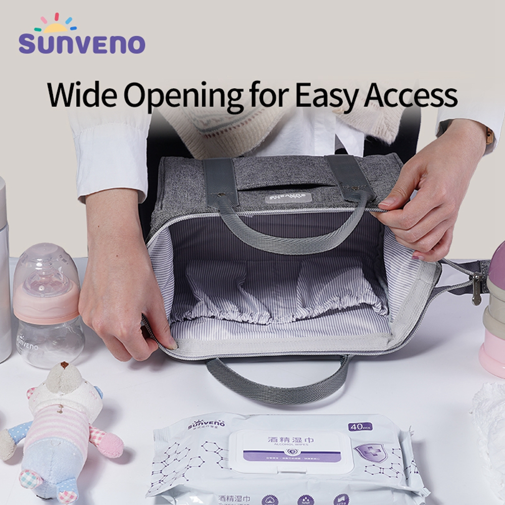 Sunveno กระเป๋าผ้าอ้อม อเนกประสงค์ ทนทาน สําหรับการเดินทางระยะสั้น — صورة 2