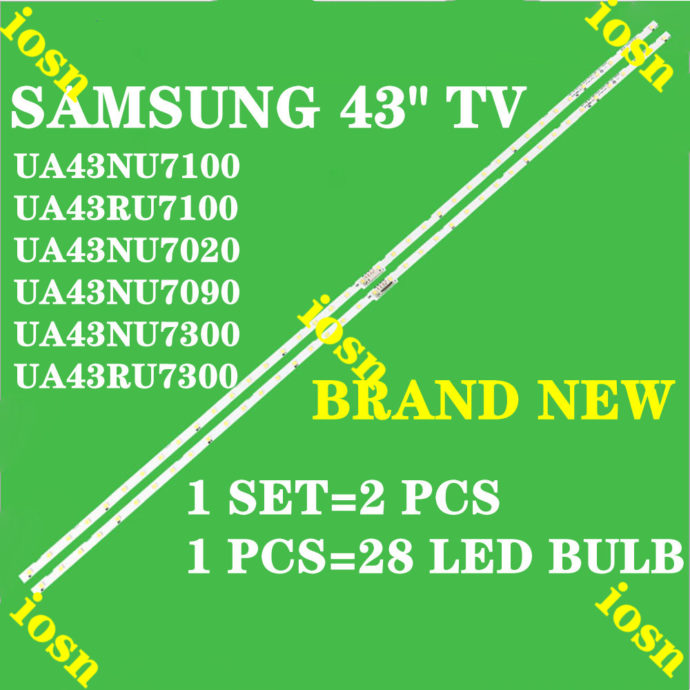 สําหรับแถบ LED Backlight Samsung 43NU7100 UE43NU7100 UN43NU7100 UE43NU7100U AOT_43_NU7120U UE43NU717