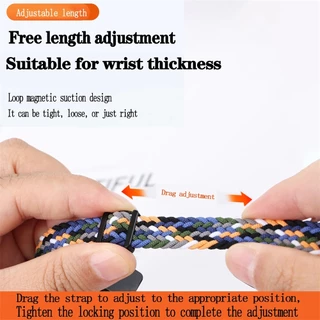 ทอสายรัดไนลอน Loop Watchband อุปกรณ์เสริมสําหรับ Amazfit Bip Max 6 5 Unity 3 U Pro S / GTS 4 Mini 3 2