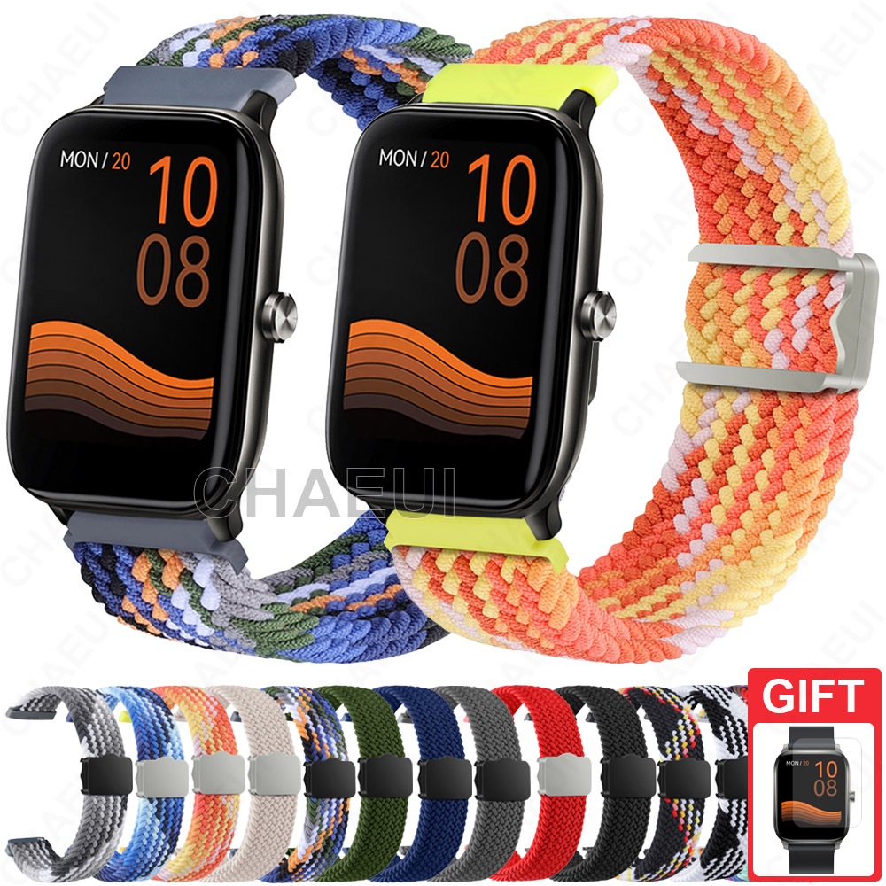 ทอสายไนลอน Breathable Watchband สําหรับ Haylou GST LS09B / LS02 / Haylou Watch 2 Pro / Honor Choice 