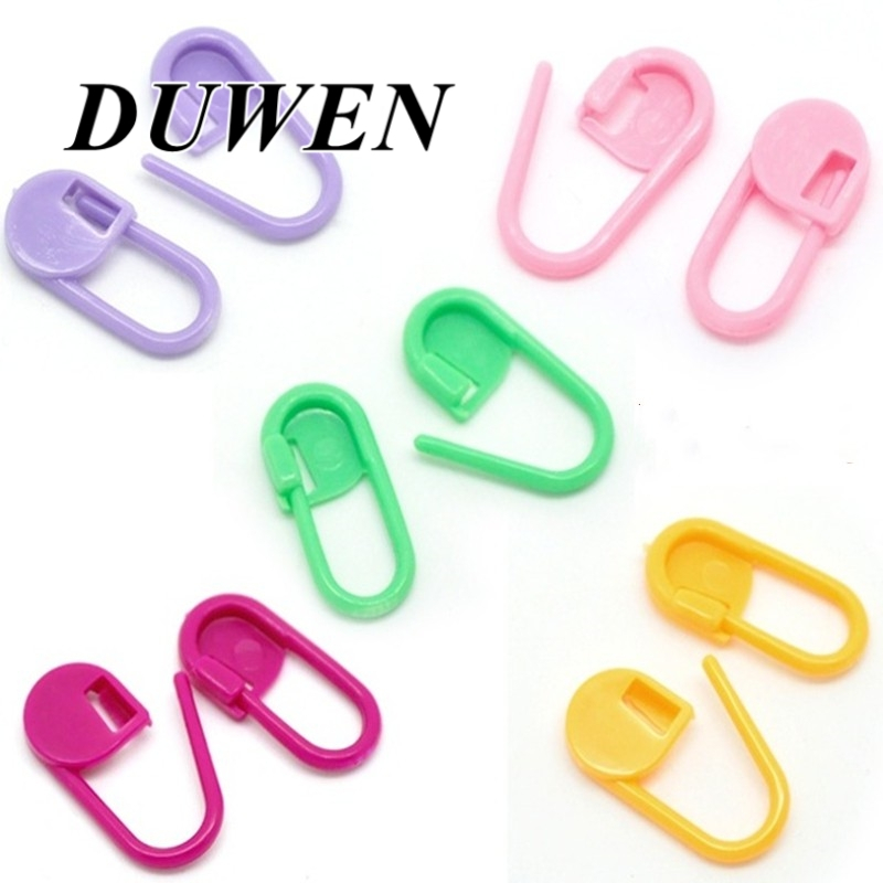 DUWEN เข็มกลัดนับห่วง แบบพลาสติก สำหรับถักโครเชต์