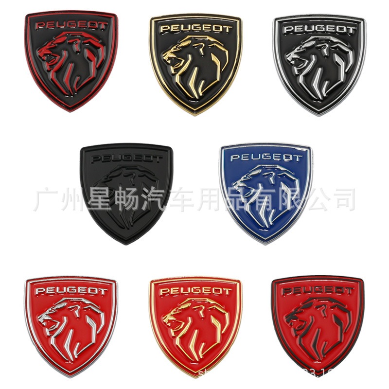 3D โลหะ Peugeot Lion โลโก้รถด้านหลัง Badge Body สติกเกอร์สําหรับ Peugeot RCZ CC 106 206 208 307 308 