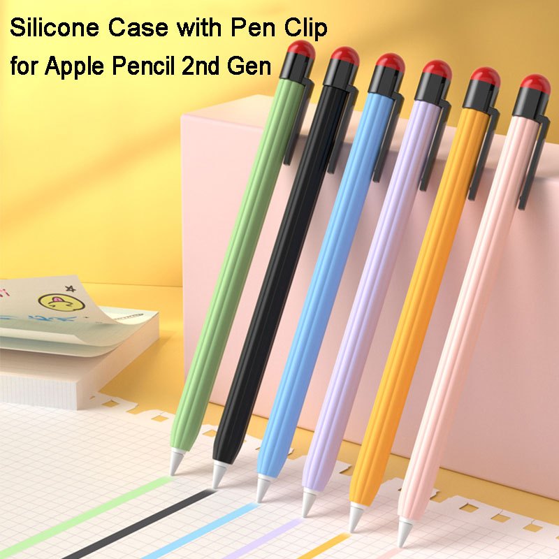 เคสป้องกัน พร้อมคลิปหนีบปากกา สําหรับ Apple Pencil 2 2nd Generation iPad Pencil