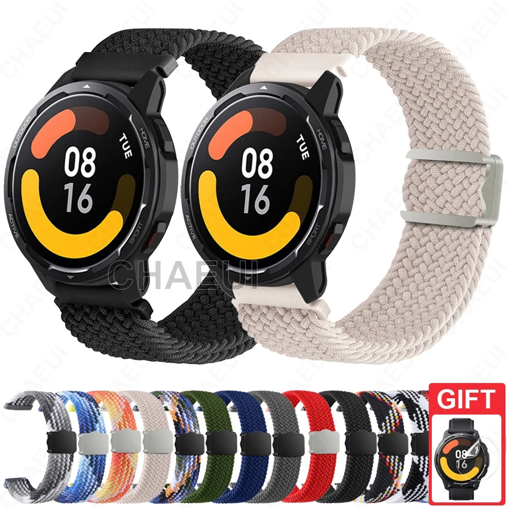 สายไนลอนทอสายนาฬิกาอุปกรณ์เสริมสําหรับ Xiaomi Watch S5 / 5 / S4 / S3 / 2 Pro / S1 Active / S1 Pro / Mi Watch