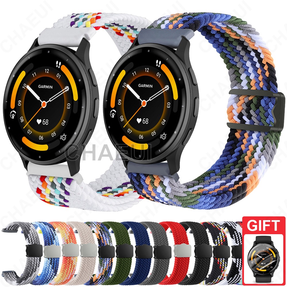 สายนาฬิกาข้อมือไนล่อนทอ อุปกรณ์เสริม แบบเปลี่ยน สําหรับ Garmin Venu 3 / Venu 2 Plus / Venu 2