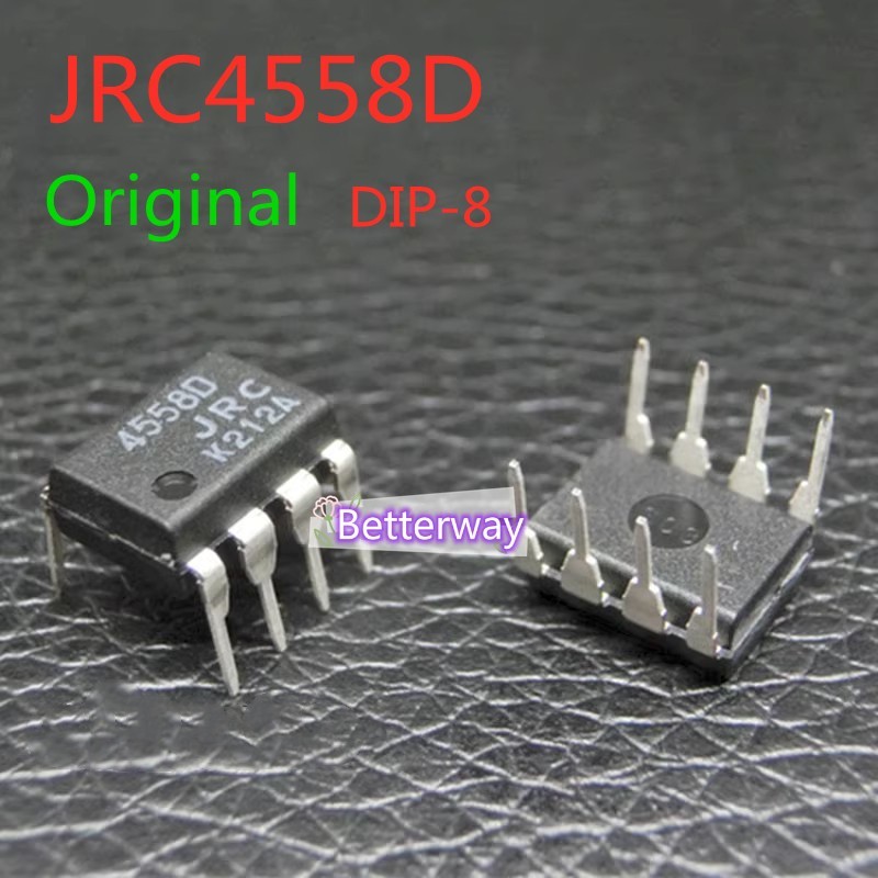10pcs JRC4558D DIP-8 NJM4558D 4558D JRC4558 DIP8 4558 Dual Op Amp Amplifier IC ใหม่