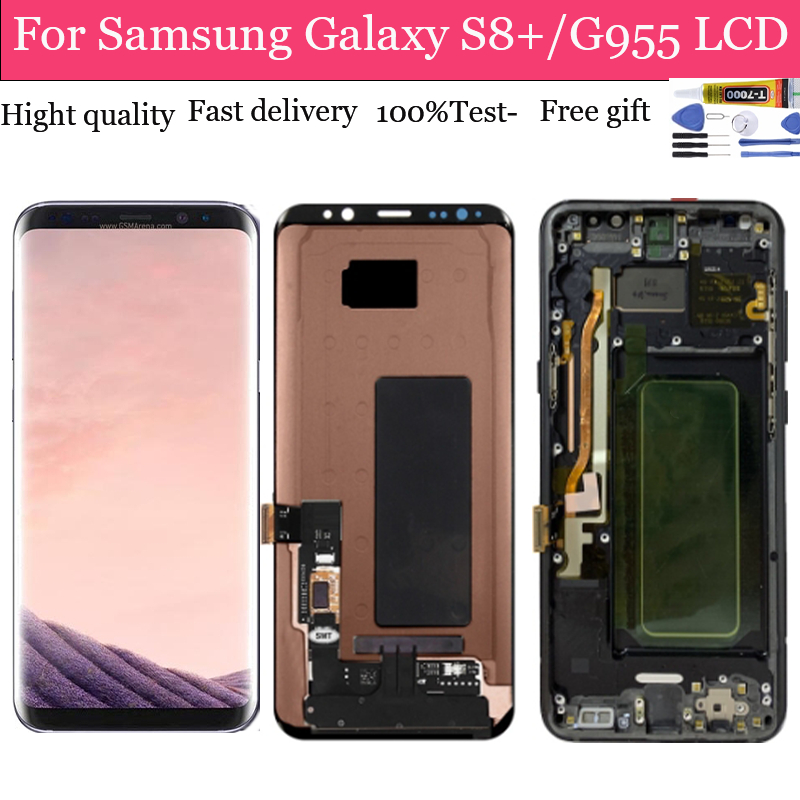 อะไหล่หน้าจอสัมผัส LCD สําหรับ Samsung Galaxy S8 Plus G955 S8 Plus G955