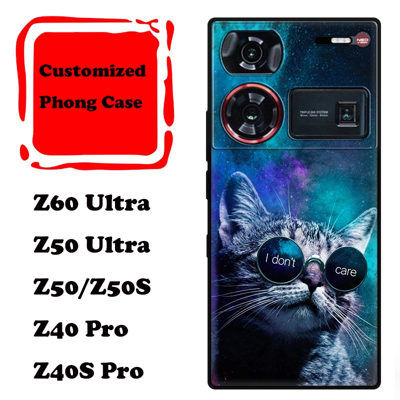 Z60 Ultra Casing Case สําหรับ Nubia Z60 Ultra Frosted Chicago Night รูปแบบ TPU Soft โทรศัพท์มือถือกร