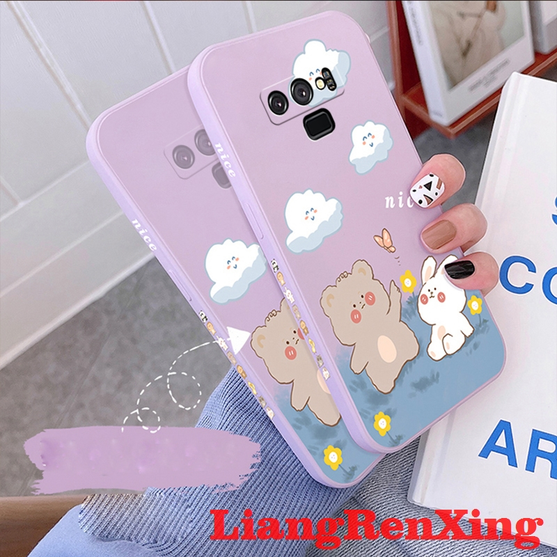 เคส samsung note 8 samsung note 9 เคสโทรศัพท์ ซิลิโคนเหลว นิ่ม ป้องกัน เรียบ กันชน ฝาครอบ