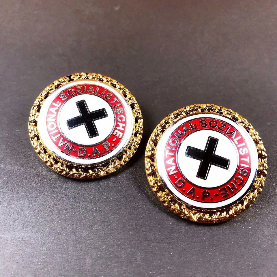 ตราข้ามเหล็กเยอรมัน Prussia Peace Medal เข็มกลัด Retro