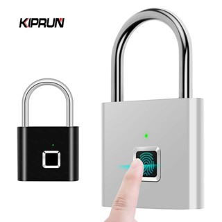 Kiprun กุญแจล็อคลายนิ้วมือไฟฟ้าอัจฉริยะ กันขโมย กันน้ํา ชาร์…