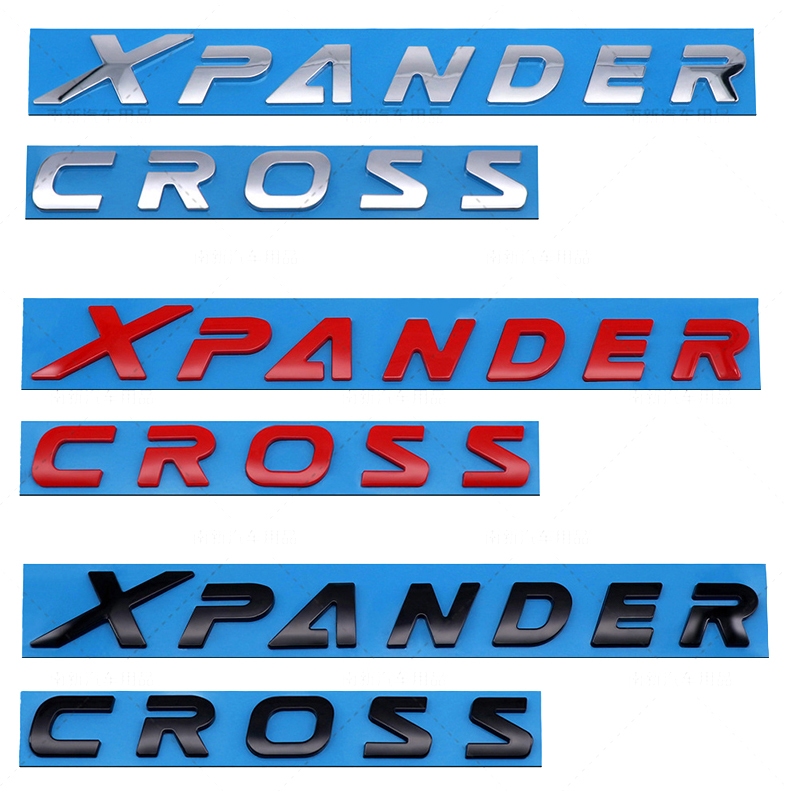 三维 ABS Xpander CROSS โลโก้ตัวอักษรป้ายสัญลักษณ์รถยนต์สําหรับ Mitsubishi Xpander ด้านหน้า Hood Decals อุปกรณ์ตกแต่งรถยนต์