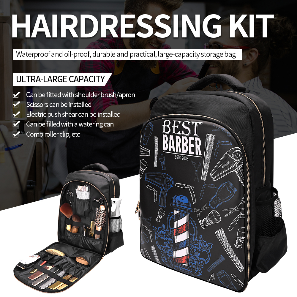 จุด #Hairdressing เครื ่ องมือกระเป ๋ าเป ้ สะพายหลังผมช ่ างทําผมกระเป ๋ าเครื ่ องมือกรรไกรหวีกระเป ๋ าผม Clipper เครื ่ องเป ่ าผมกล ่ องเครื ่ องมือกระเป ๋ าเดินทางกระเป ๋ าเป ้ สะพายหลังคอมพิวเตอร ์
