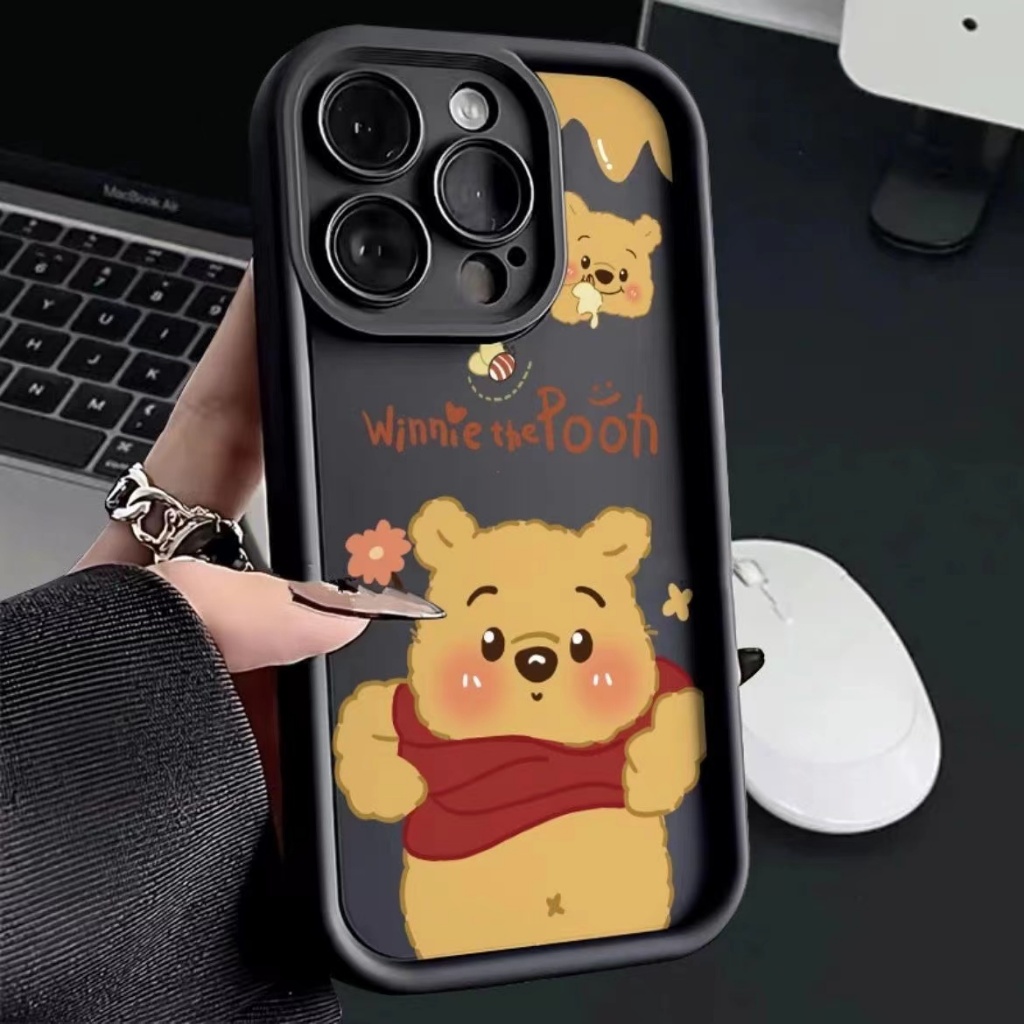 เคส Infinix Smart 8 Smart 7 Smart 6 HD Smart 6 Plus Smart 6 ram 2 Smart 5 Smart 6 ram 3 Smart 7 HD Smart 7 Plus GT 10 Pro เคส ซิลิโคนหมีพูห์กรณีโทรศัพท์