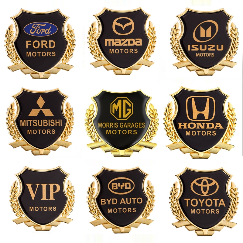 สติกเกอร์โลหะ รูปโลโก้ VIP สามมิติ สร้างสรรค์ สําหรับตกแต่งรถยนต์ 2 ชิ้น