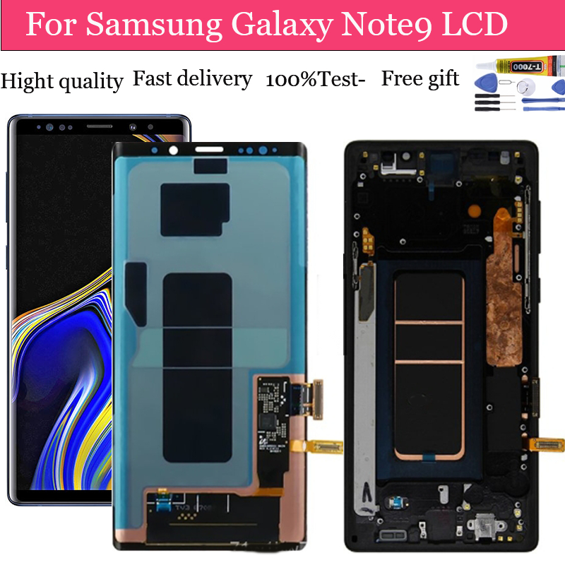 ของแท้ หน้าจอสัมผัส LCD พร้อมกรอบ สําหรับ Samsung Galaxy Note9 Samsung Note 9 SM-N960F DS N960U