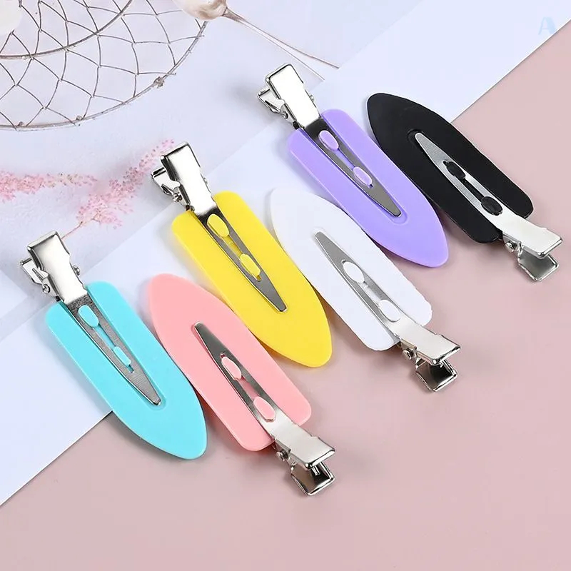กิ๊บไร้ร่องรอย DIY อุปกรณ์เสริมสำหรับกาวครีม กิ๊บติดผมสีสันสดใส 5 PCS