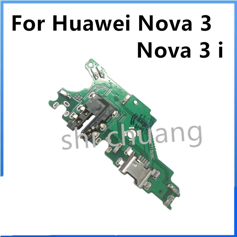 สําหรับ Huawei Nova 3 3i พอร์ตชาร์จ USB แท่นชาร์จเชื่อมต่อบอร์ดสายเคเบิลอ่อนอะไหล่