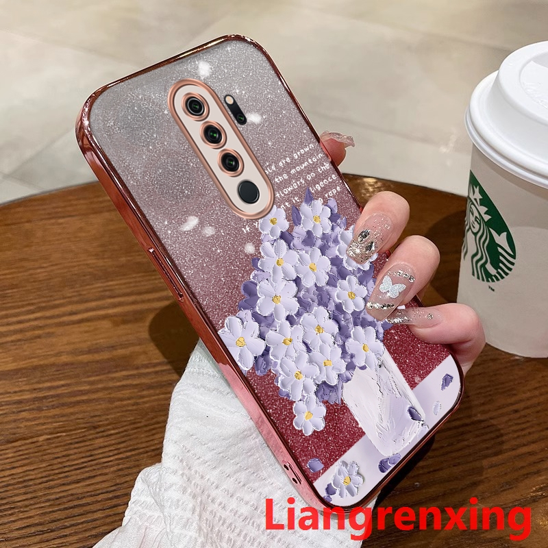 เคส เคส redmi note 8 pro redmi note 8t เคสโทรศัพท์ ซิลิโคนนิ่ม เคสกันกระแทก ดีไซน์ใหม่ การ์ตูนดอกไม้ SFYHH01 น่ารัก ลายการ์ตูน กันกระแทก