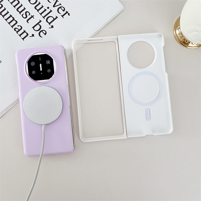 เคสโทรศัพท์มือถือ PC แข็ง บางมาก แบบแม่เหล็กไร้สาย สําหรับ HuaWei Mate X2 X3 X5 Honor Magic VS2 VS P50 Pocket 2