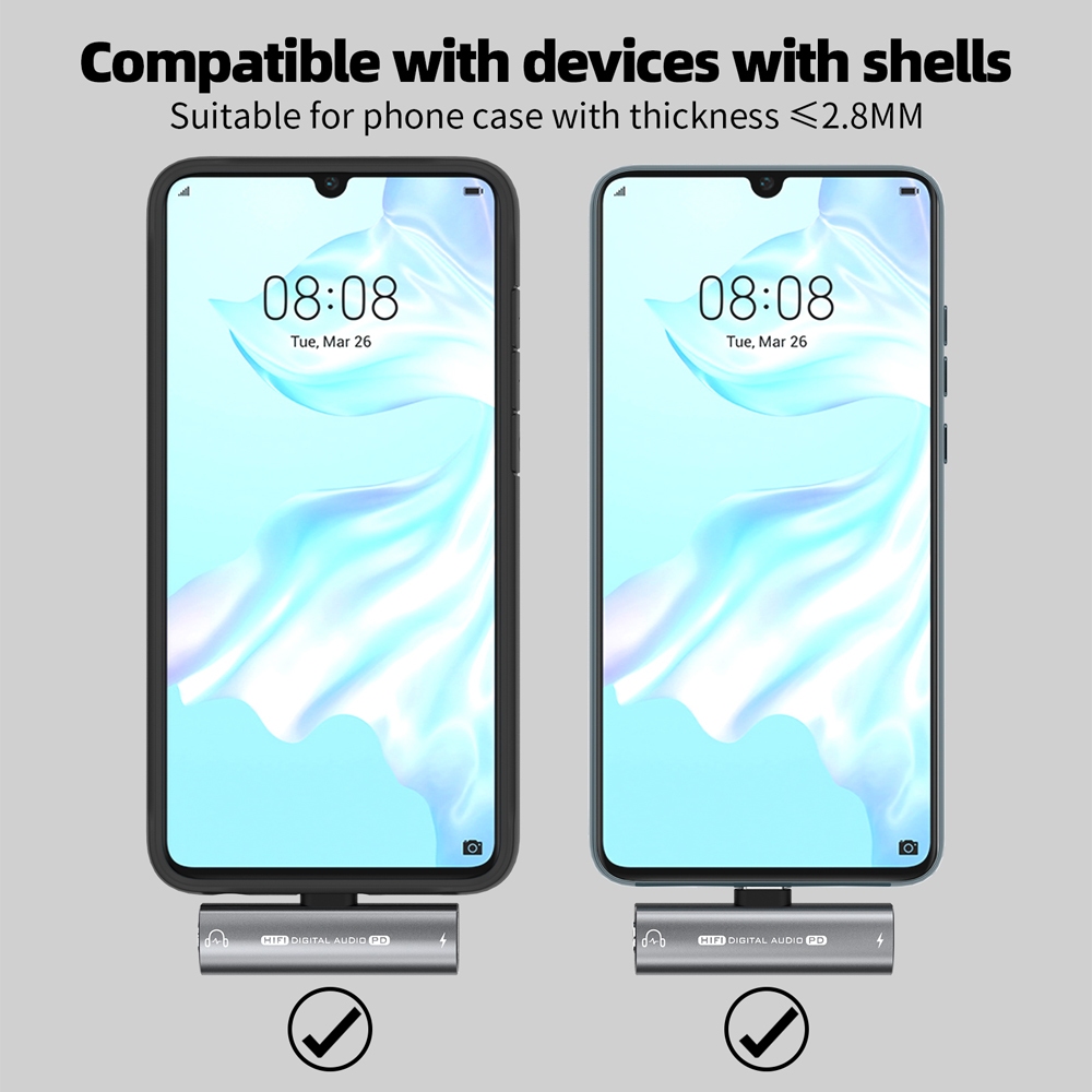 Hifi DAC อะแดปเตอร์แจ็คหูฟัง USB C เป็น 3.5 มม. PD 30W Type-C 3 5 OTG C เป็นแจ็คดิจิทัล Hi-Res แปลงเสียง Aux 32Bit 384KHz