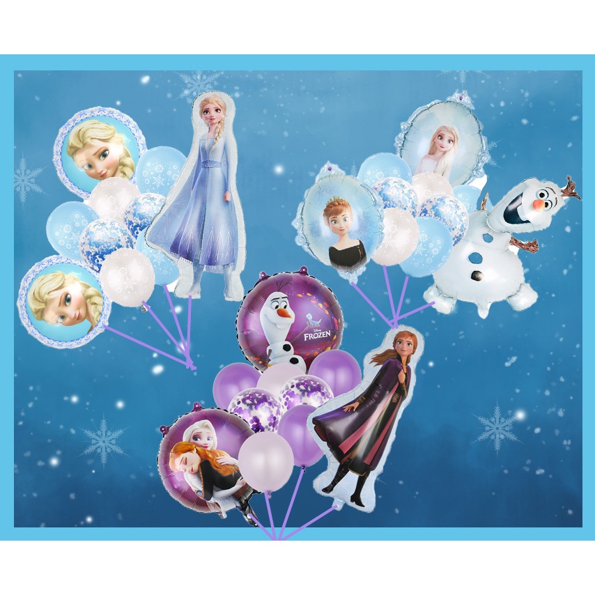 ลูกโป ่ งแช ่ แข ็ ง Elsa Anna Olaf บอลลูนแช ่ แข ็ งธีมปาร ์ ตี ้ วันเกิดตกแต ่ งของเล ่ นเด ็ กปาร ์ ตี ้ คริสต ์ มาส
