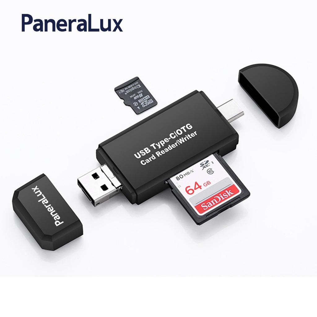 เครื่องอ่านการ์ด PaneraLux, อะแดปเตอร์ Micro USB เป็น USB Type-C OTG 3 และ USB 2.0 เครื่องอ่านการ์ดห