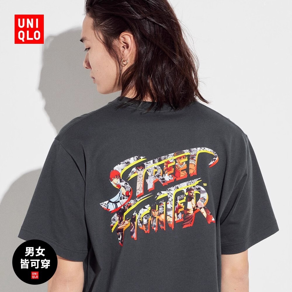 Uniqlo ใหม่ เสื้อยืดแขนสั้น พิมพ์ลาย UT Street Fighter สําหรับผู้ชาย และผู้หญิง 467435