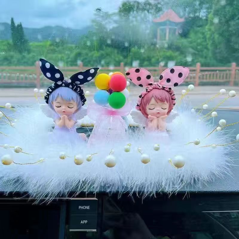 ชุดตุ๊กตานางฟ้า ราคาถูก คุณภาพสูง สําหรับตกแต่งรถยนต์ ห้องนั่งเล่น
