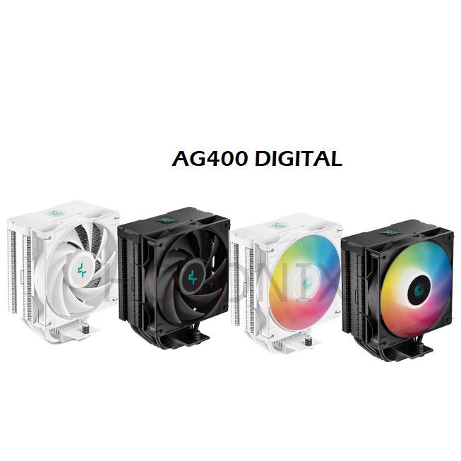 Deepcool AG400 เครื่องทําความเย็น CPU ดิจิทัล 4 ท่อความร้อน 220W สําหรับ LGA1700 1200 115x AM5 AM4