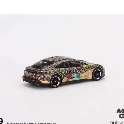 Minigt 1: 64 399 Thailand Limited Edition Porsche Taycan Turbo S โมเดลรถโลหะผสม