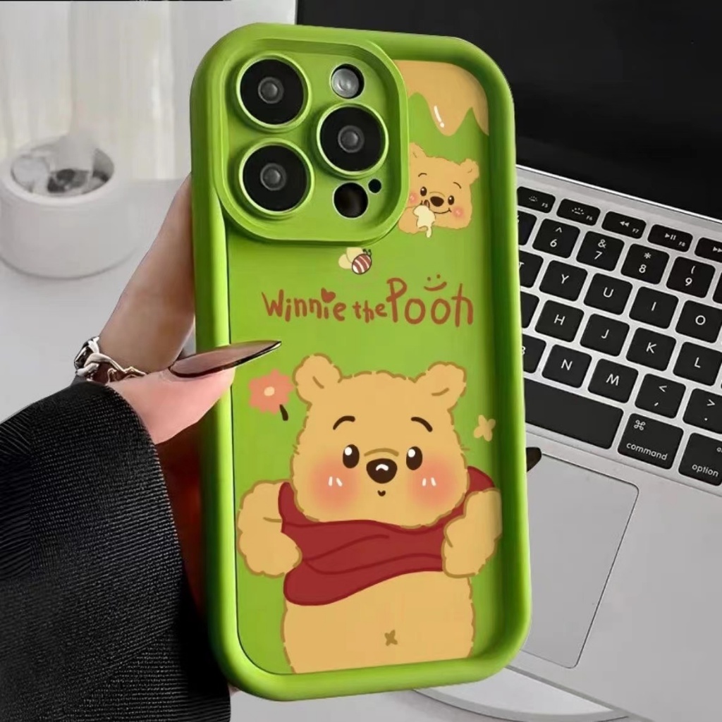 เคส POCO C65 POCO F5 POCO F5 Pro POCO X4 GT 5G POCO F4 5G POCO F3 GT POCO F4 GT 5G POCO X5 5G POCO X5 Pro 5G POCO M4 Pro 5G เคส ซิลิโคนหมีพูห์กรณีโทรศัพท์