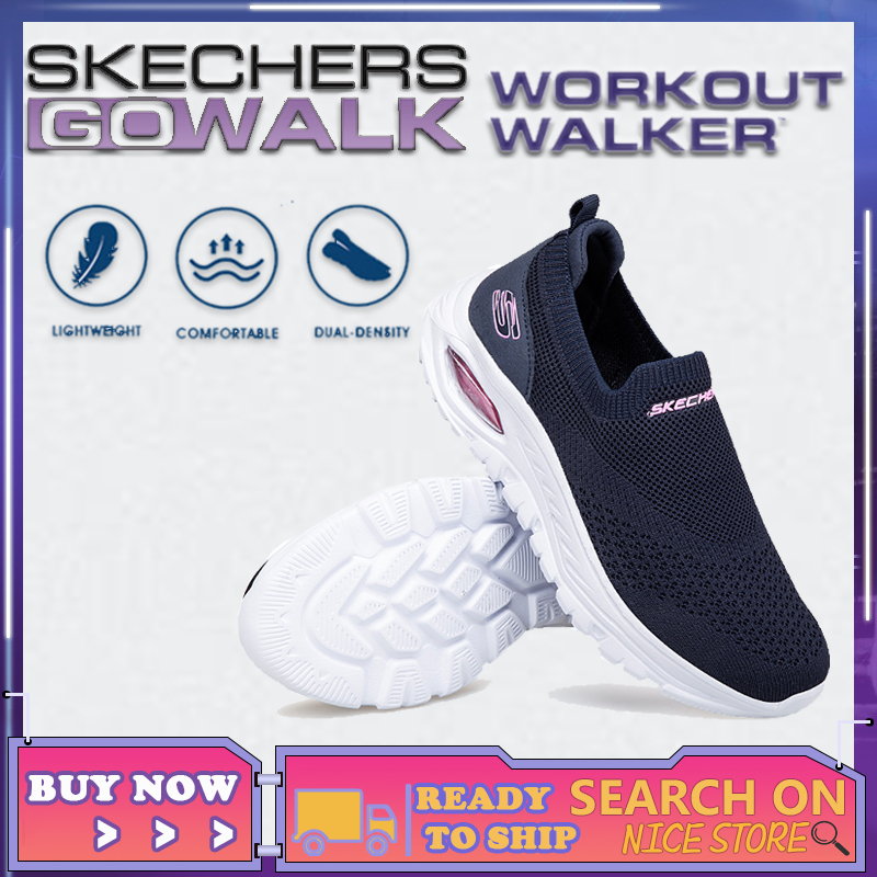 [รองเท้าผ้าใบผู้หญิง] Skechers_ Go-walk Air cushion รองเท้าผ้าใบ สลิปออน กีฬา รองเท้าส้นแบน Kasut Sukan Wanita Walking Running Girl I3JL