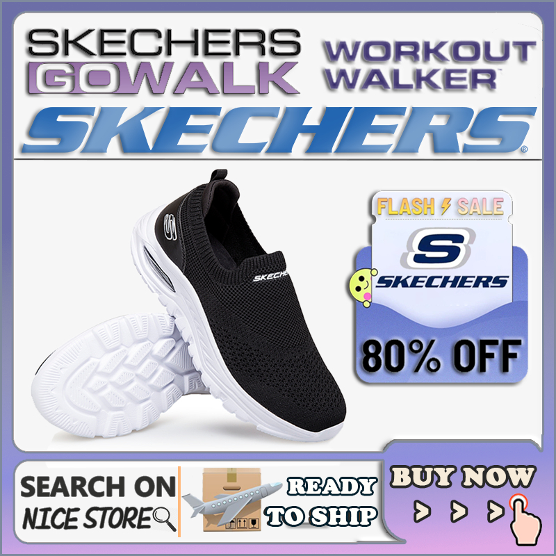 [รองเท้าผ้าใบผู้หญิง คุณภาพดี] Skechers_ Go-walk รองเท้าผ้าใบ ลําลอง เบาะอากาศ สลิปออน น้ําหนักเบา 1DXS
