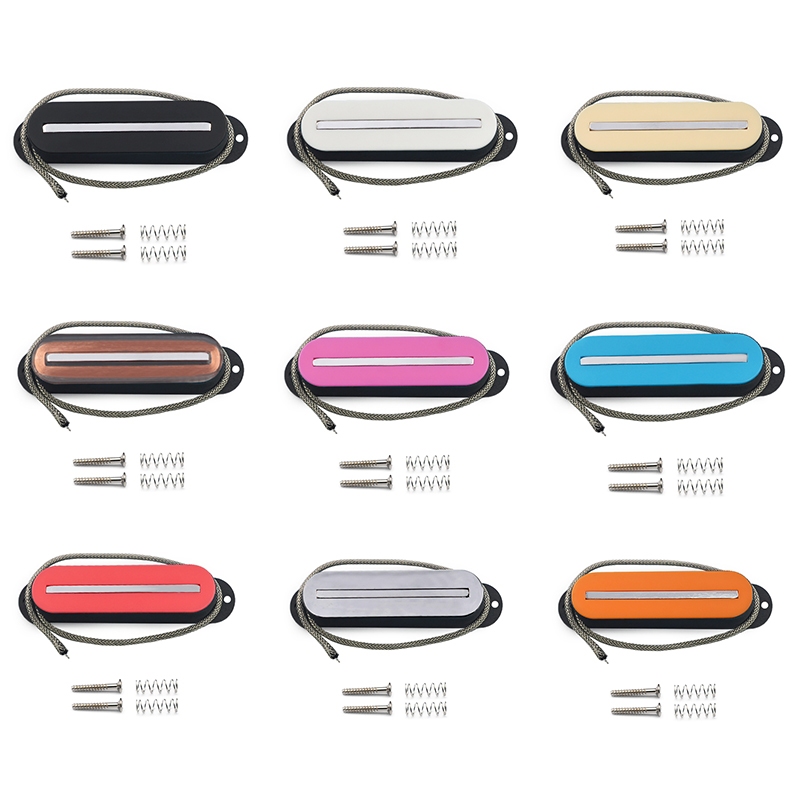 St สไตล์ Single Coil Blade Pickup Fiber Base Plate 7.5K One line Pickup สําหรับชิ้นส่วนกีตาร์ ST