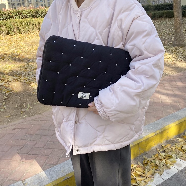 กระเป๋าใส่แล็ปท็อป ลายจุด สไตล์เกาหลี สําหรับ Ipad 15 14 13 11 10.5 10.2