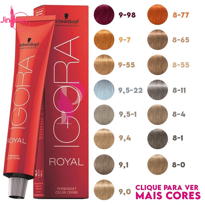 Igora Royal Coloring Hair Dye Professional Schwarzkopf 60g-(9-1,8-77,8-11,7-77,7-1,6-77,6-6,5-40,3-0