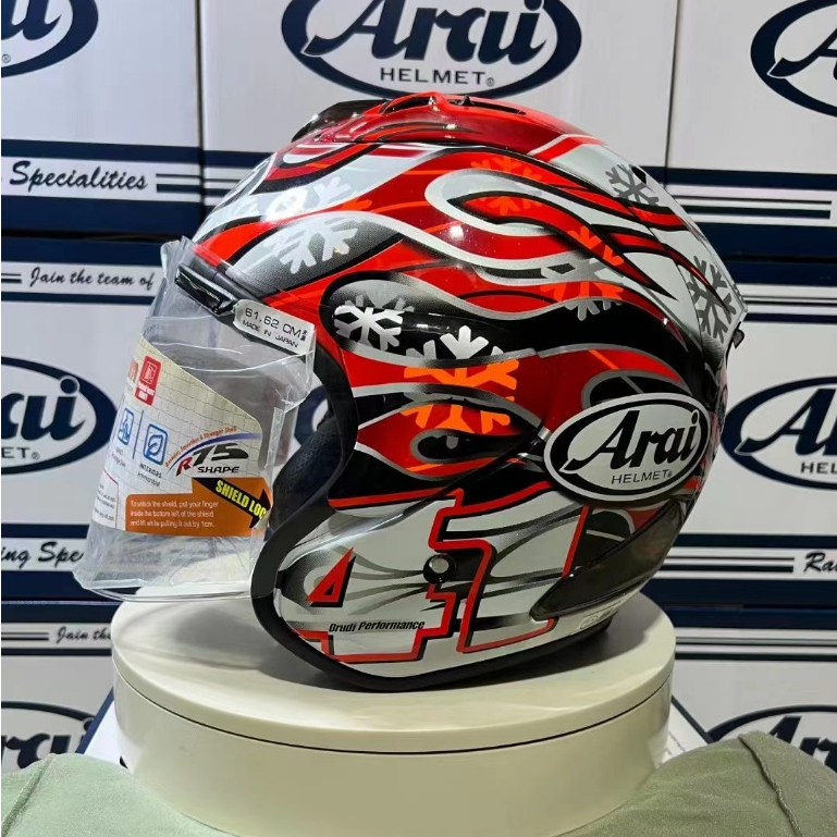 หมวกกันน็อค Arai VZ-RAM Fanghe ครึ่งใบ ทําจากวัสดุไฟเบอร์กลาส สําหรับขี่รถจักรยานยนต์