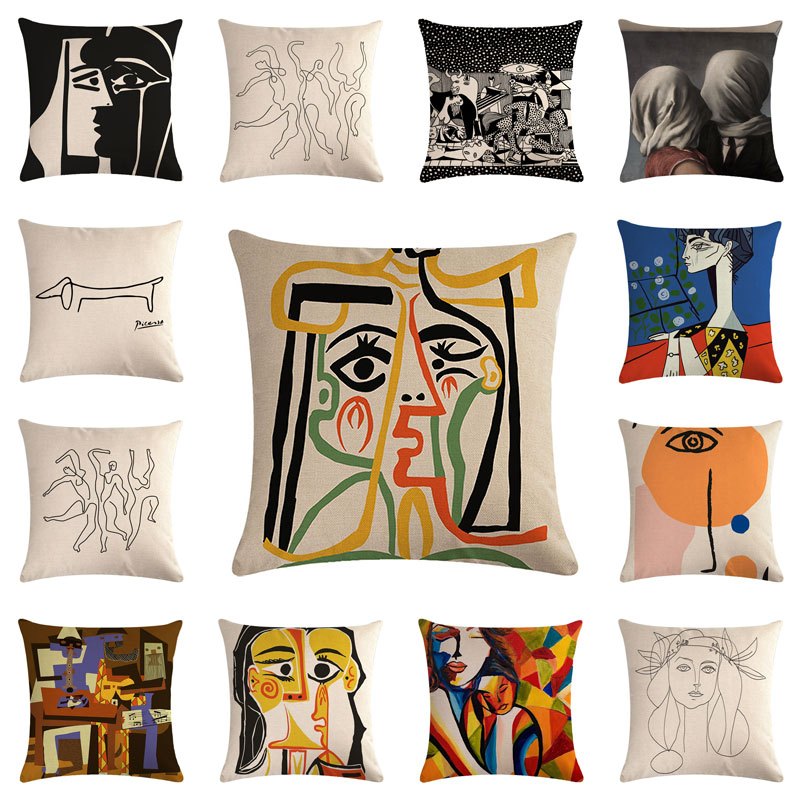 ปลอกหมอน ผ้าลินิน ลายปลาดาว ขนาด 45x45 ซม. สําหรับตกแต่งบ้าน รถยนต์