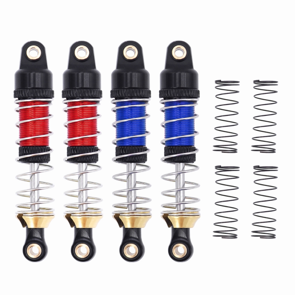 4PCS TRX4M ด้านหน้าและด้านหลังเกลียวโช้คอัพน้ํามัน Damper สําหรับ 1/18 RC Crawler Traxxas TRX-4M อะไ