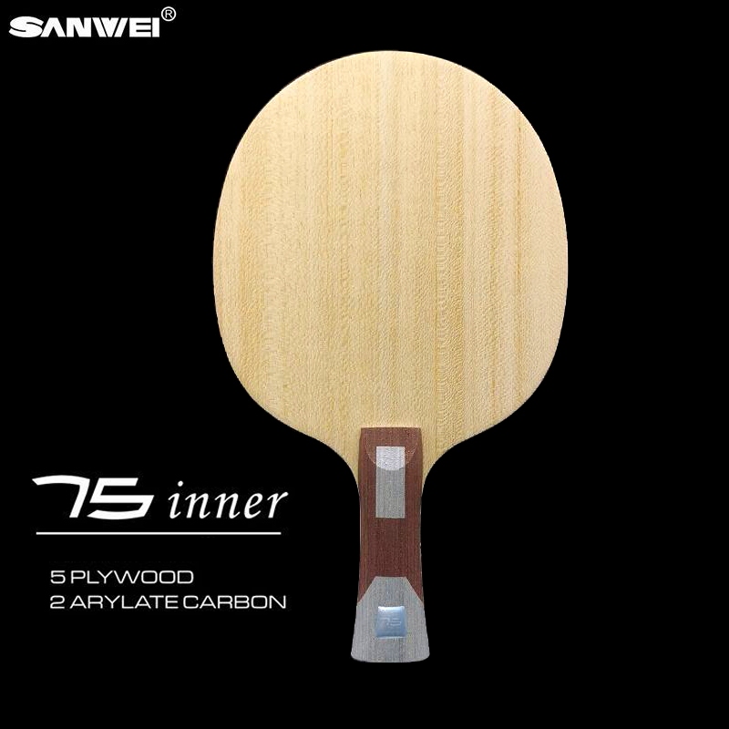 ของแท้ SANWEI ใบมีดปิงปองคาร์บอน 5 ไม้ 2 ALC 75 INTERNAL