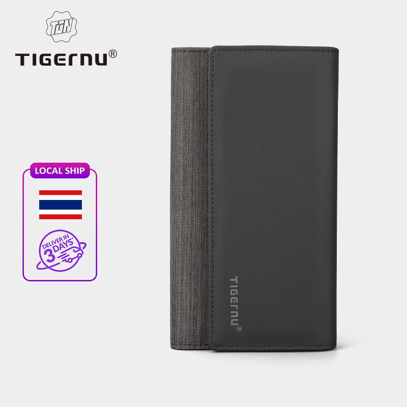 【Local Delivery】Tigernu 8080 กระเป๋าสตางค์ใบยาว สำหรับผู้ชาย สไตล์ธุรกิจ