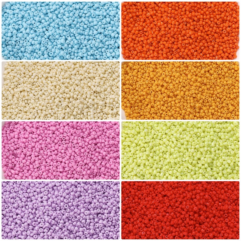 ST. KUNKKA 2มม 3 มม. 1000 ชิ้น แก้วลูกปัดผิวมัน ลูกปัดเม็ดทรายสว่างสีลูกปัดน่ารักลูกปัดขนาดเล็กสำหรับเครื่องประดับ DIY ทำสร้อยข้อมือสร้อยคอ