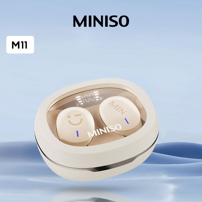 Miniso M11 หูฟังบลูทูธ 5.3 ลดเสียงรบกวน โหมดเกม คุณภาพเสียง HD