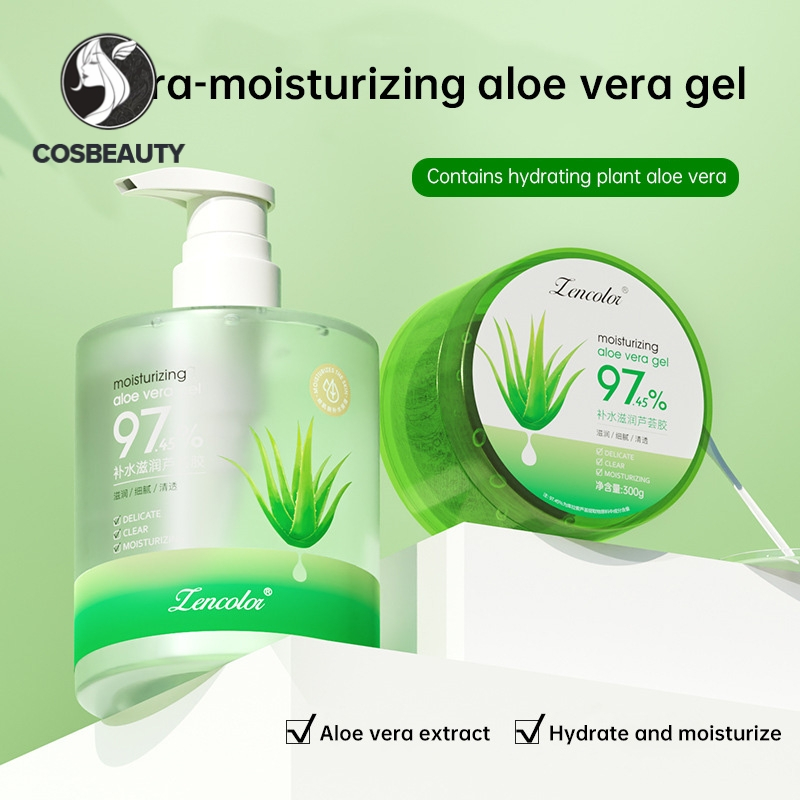 COSBEAUTY เจลว่านหางจระเข้ ให้ความชุ่มชื้น ปรับปรุงรอยสิว หลังออกแดด ว่านหางจระเข้ ครีมนักเรียน ชาย หญิง 30 กรัม 100 กรัม 300 กรัม 500 กรัม