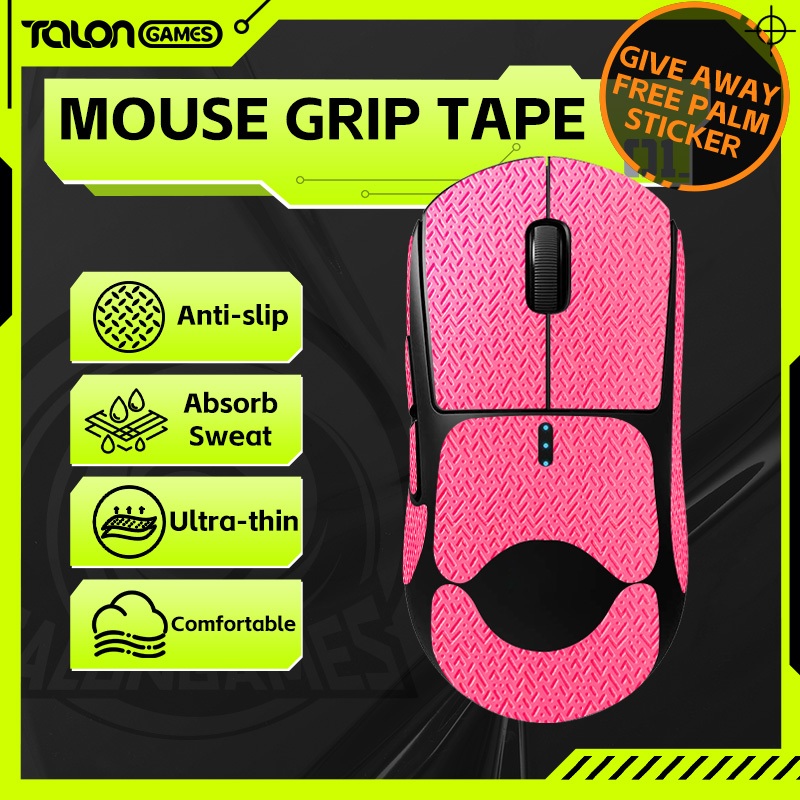 TALONGAMES Mouse Grip Tape Lizard Skin Texture สําหรับ Logitech Gpro Wireless / GPW,Palm Sweat Absor