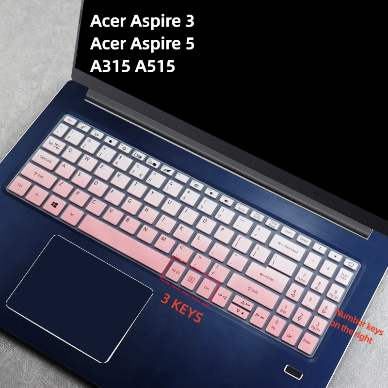 เคสซิลิโคน ป้องกันคีย์บอร์ดแล็ปท็อป ขนาด 15.6 นิ้ว สําหรับ Acer Aspire 3 A315 Aspire 5 A515 A315-42 