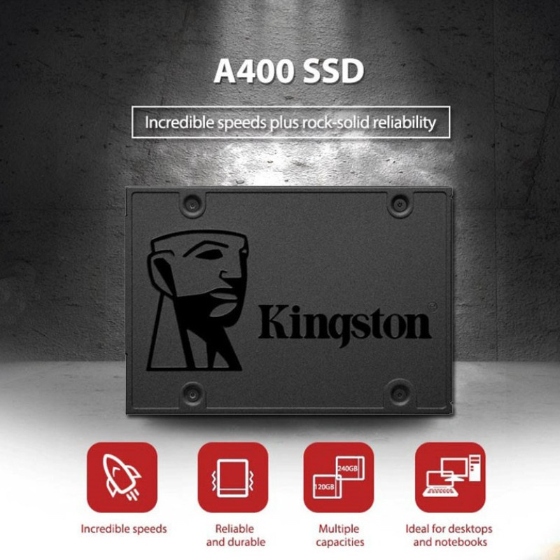 Kingston A400 โซลิดสเตทไดรฟ์ SSD SATA 3 120GB 240GB 480GB สําหรับเดสก์ท็อป แล็ปท็อป