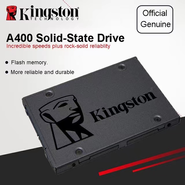 Kingston A400 โซลิดสเตทไดรฟ์ SSD SATA 3 120GB 240GB 480GB สําหรับเดสก์ท็อป แล็ปท็อป